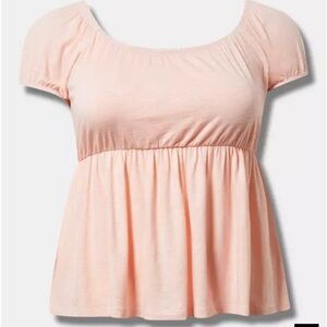 Torrid Soft Peach Blouse